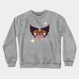 Vampire Kisses the Night - BROWN BAT Crewneck Sweatshirt